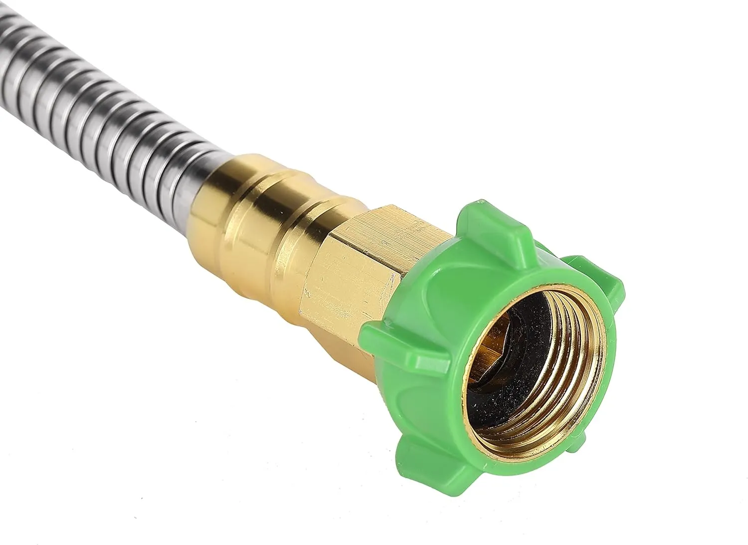 UNCO- Short Garden Hose, 3 Feet, Heavy Duty Stainless Steel Hose, Water, Metal Garden Hose, Outdoor, Non Kink Hose, Durable Flexible Hose, Lightweight