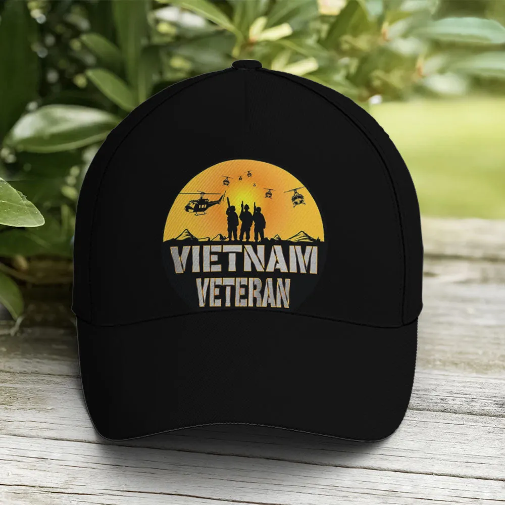 Vietnam Veteran Soldiers Black Baseball Cap Coolspod