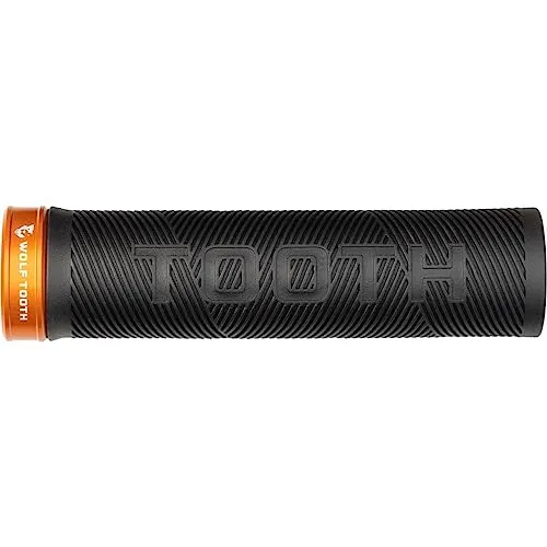 Wolf Tooth Lock-On Echo Grip Black Grip Orange Collar